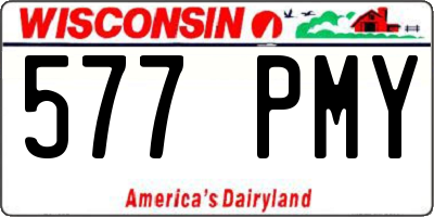 WI license plate 577PMY
