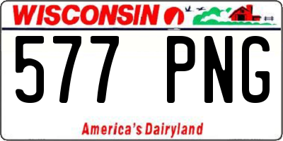 WI license plate 577PNG