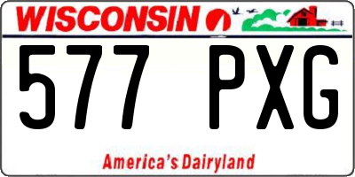 WI license plate 577PXG