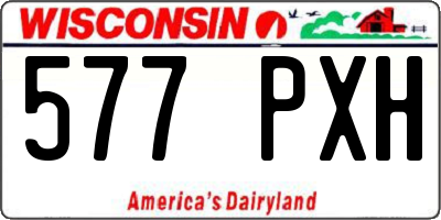 WI license plate 577PXH