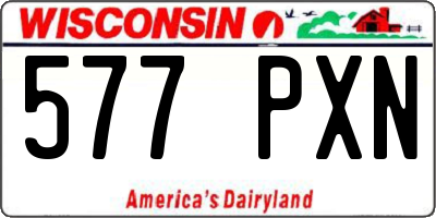 WI license plate 577PXN
