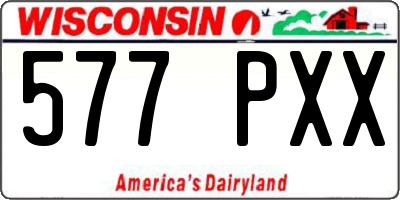 WI license plate 577PXX