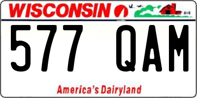 WI license plate 577QAM
