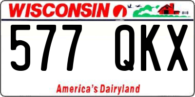 WI license plate 577QKX