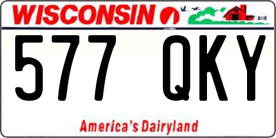 WI license plate 577QKY