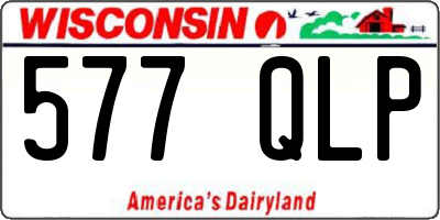 WI license plate 577QLP