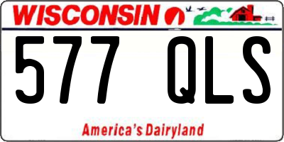 WI license plate 577QLS