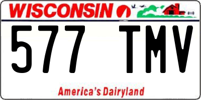 WI license plate 577TMV