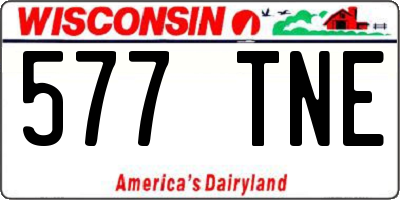 WI license plate 577TNE