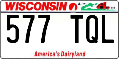 WI license plate 577TQL