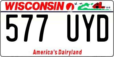 WI license plate 577UYD