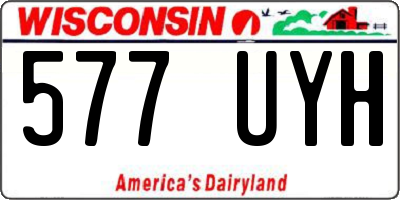 WI license plate 577UYH