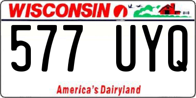 WI license plate 577UYQ