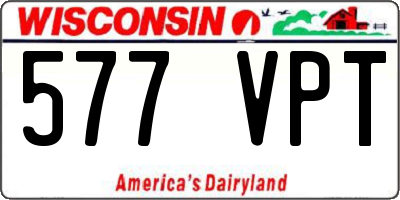 WI license plate 577VPT