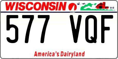 WI license plate 577VQF