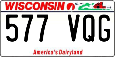 WI license plate 577VQG