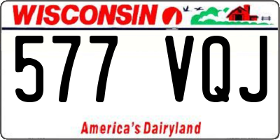 WI license plate 577VQJ