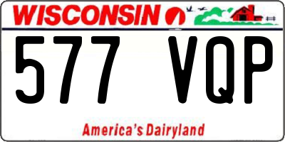 WI license plate 577VQP