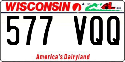 WI license plate 577VQQ
