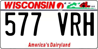 WI license plate 577VRH