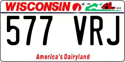 WI license plate 577VRJ