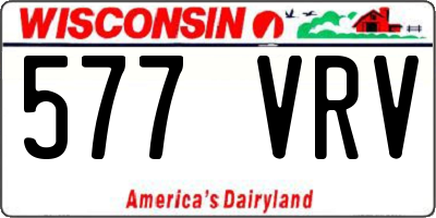 WI license plate 577VRV