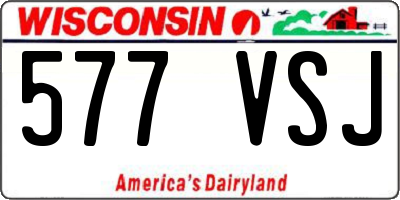 WI license plate 577VSJ