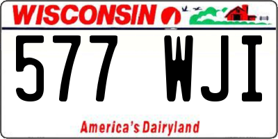 WI license plate 577WJI