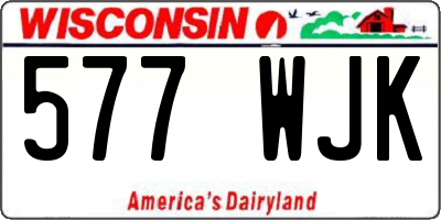 WI license plate 577WJK