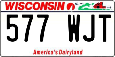 WI license plate 577WJT