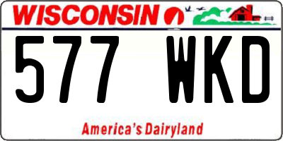 WI license plate 577WKD