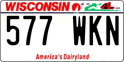 WI license plate 577WKN