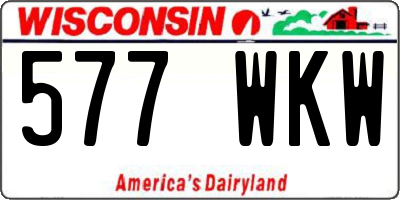 WI license plate 577WKW