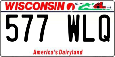 WI license plate 577WLQ