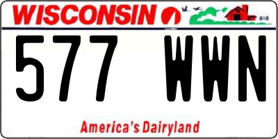 WI license plate 577WWN