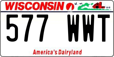 WI license plate 577WWT