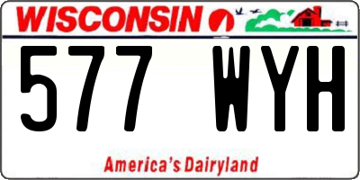WI license plate 577WYH