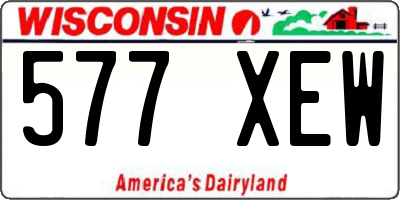 WI license plate 577XEW
