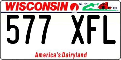 WI license plate 577XFL