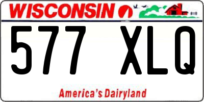 WI license plate 577XLQ