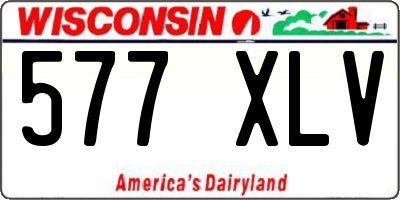WI license plate 577XLV
