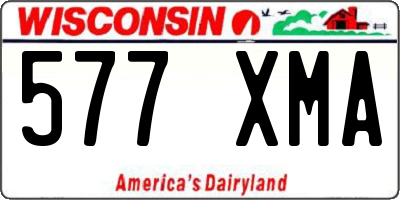 WI license plate 577XMA