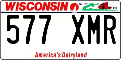 WI license plate 577XMR