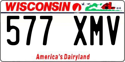 WI license plate 577XMV