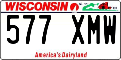 WI license plate 577XMW