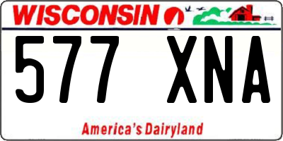 WI license plate 577XNA
