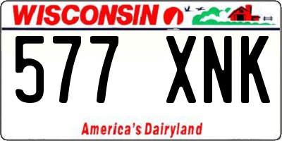 WI license plate 577XNK
