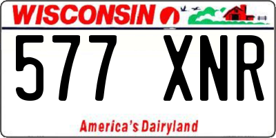 WI license plate 577XNR