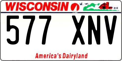 WI license plate 577XNV