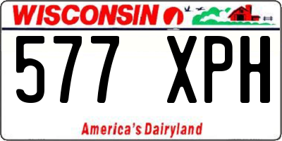 WI license plate 577XPH